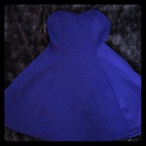 Beautiful Strapless Blue Dress